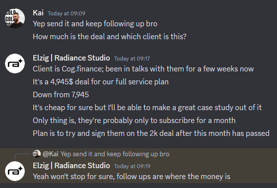 $4,945 deal with Cog.finance