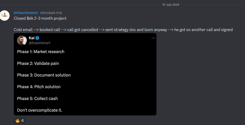 Laurie Owen - Closed $6K 2-3 month project