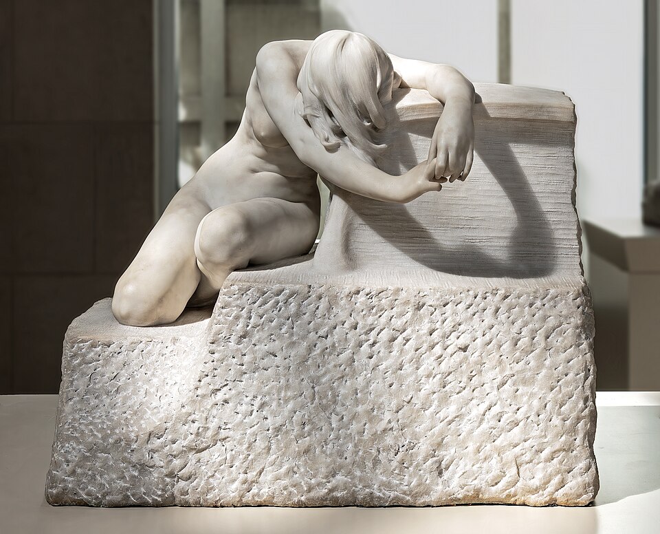 Desconsol — escultura de marbre, MNAC, 1907