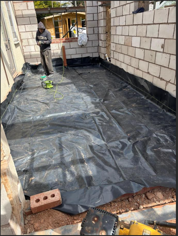 Concrete Pad Foundation - Before