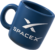 SpaceX floating mug