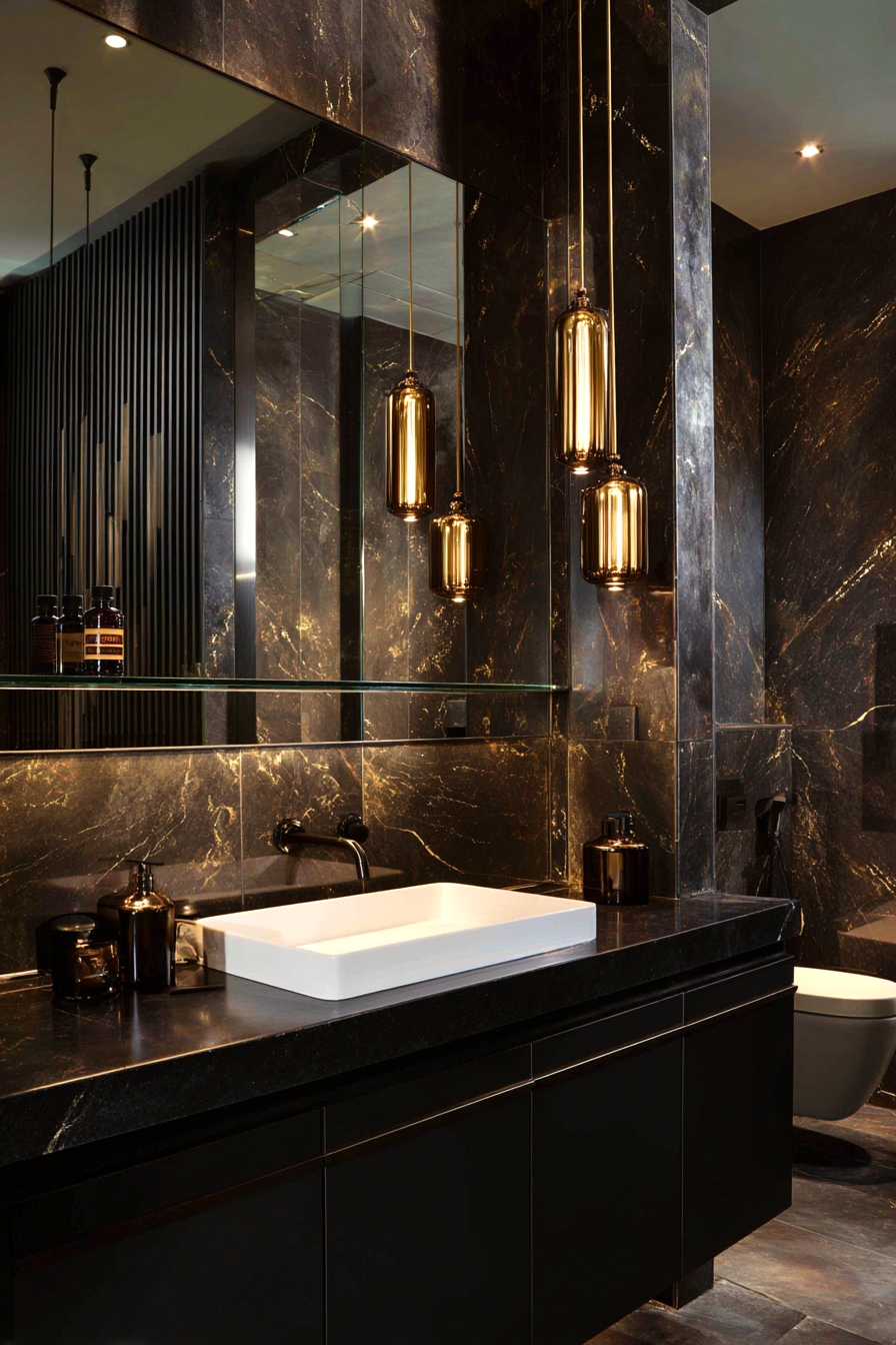 Luxury Dark Bathroom