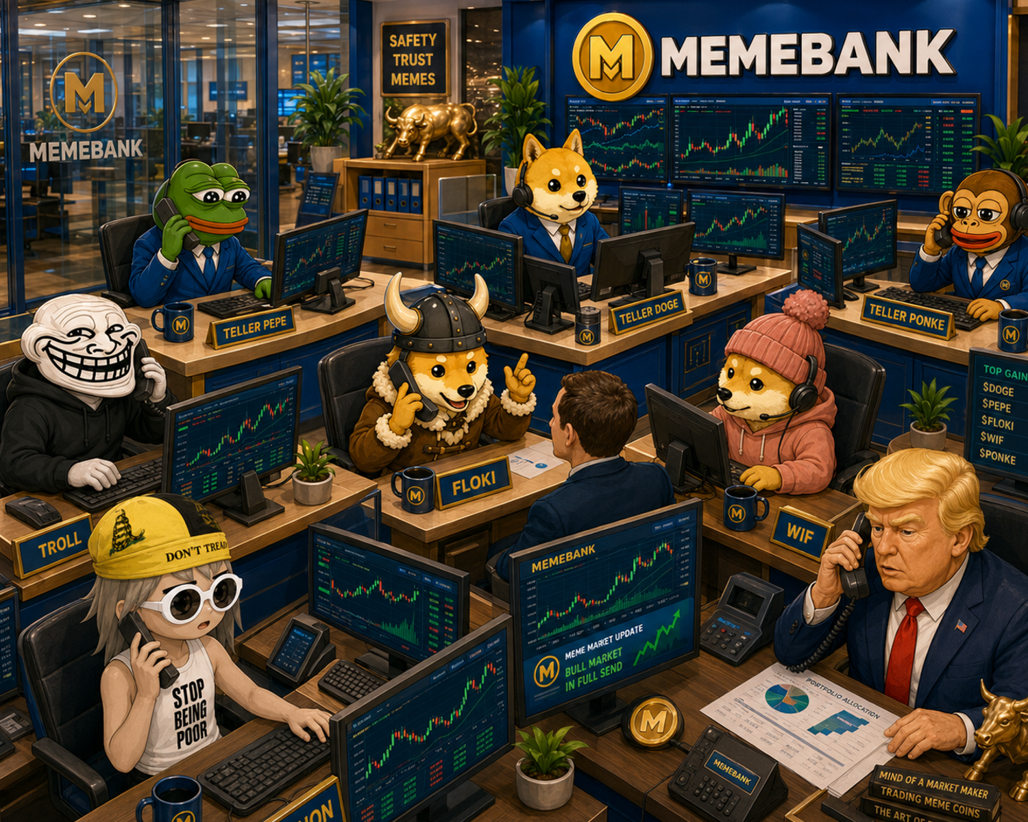 MEMEBANK Trading Floor