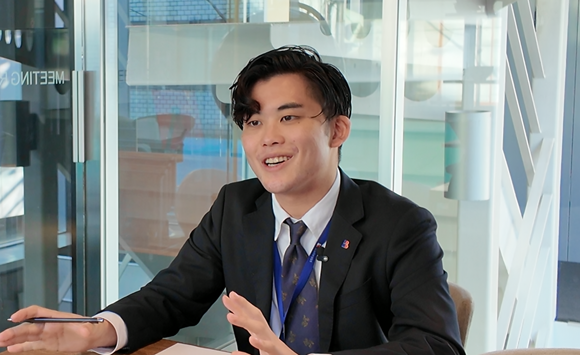 Employee in meeting room