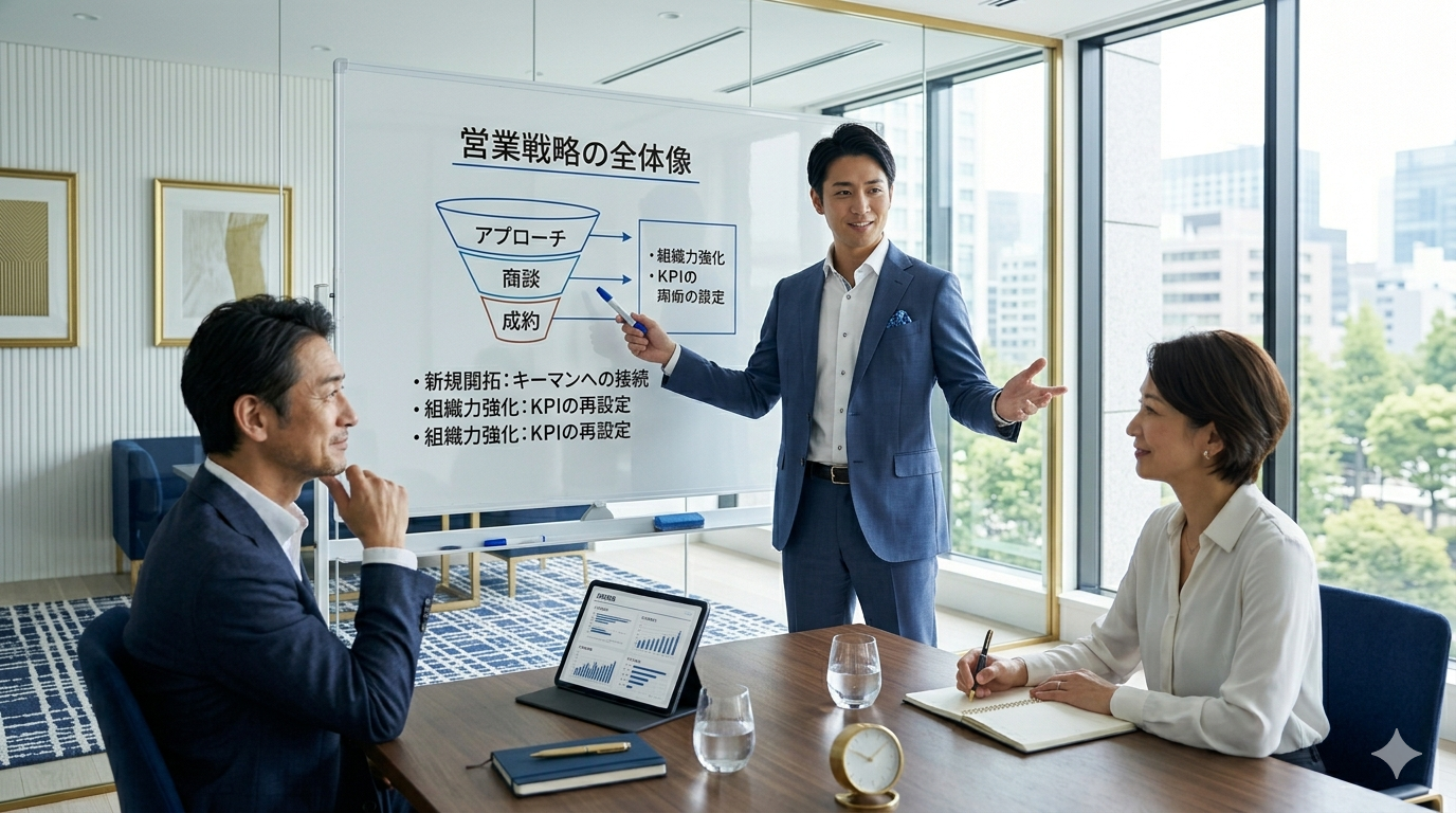 営業戦略会議の様子