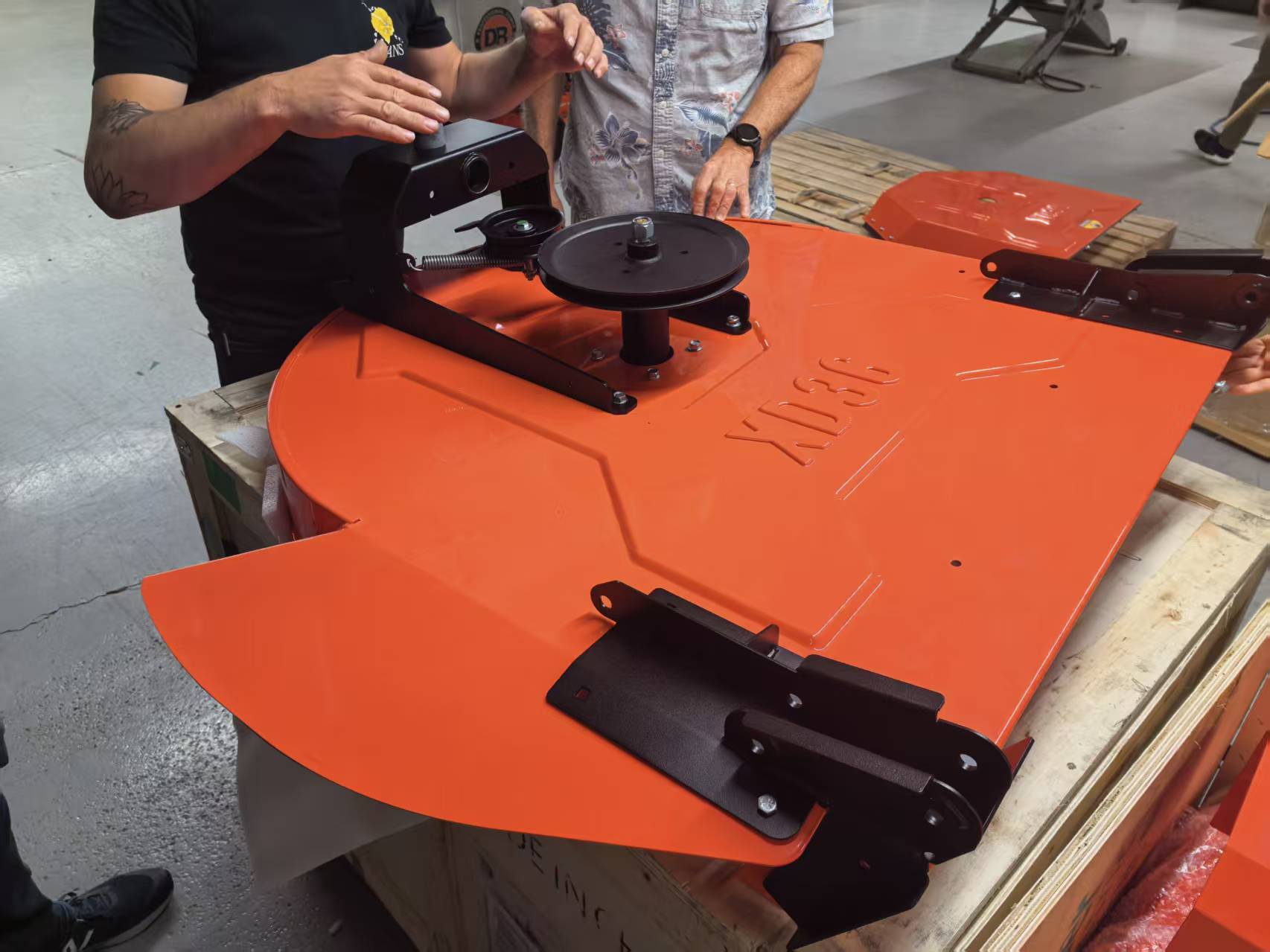 Precision mower deck assembly