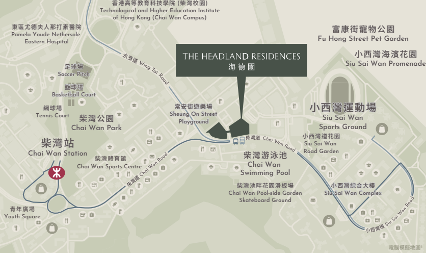 海德園位置地圖