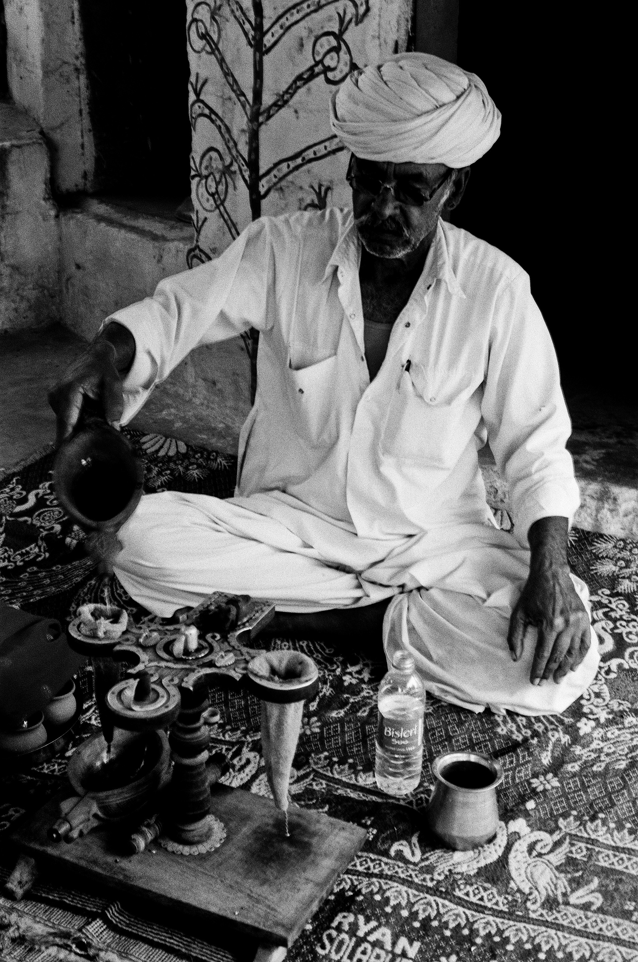 Close-up of musician hands playing ravanhatta