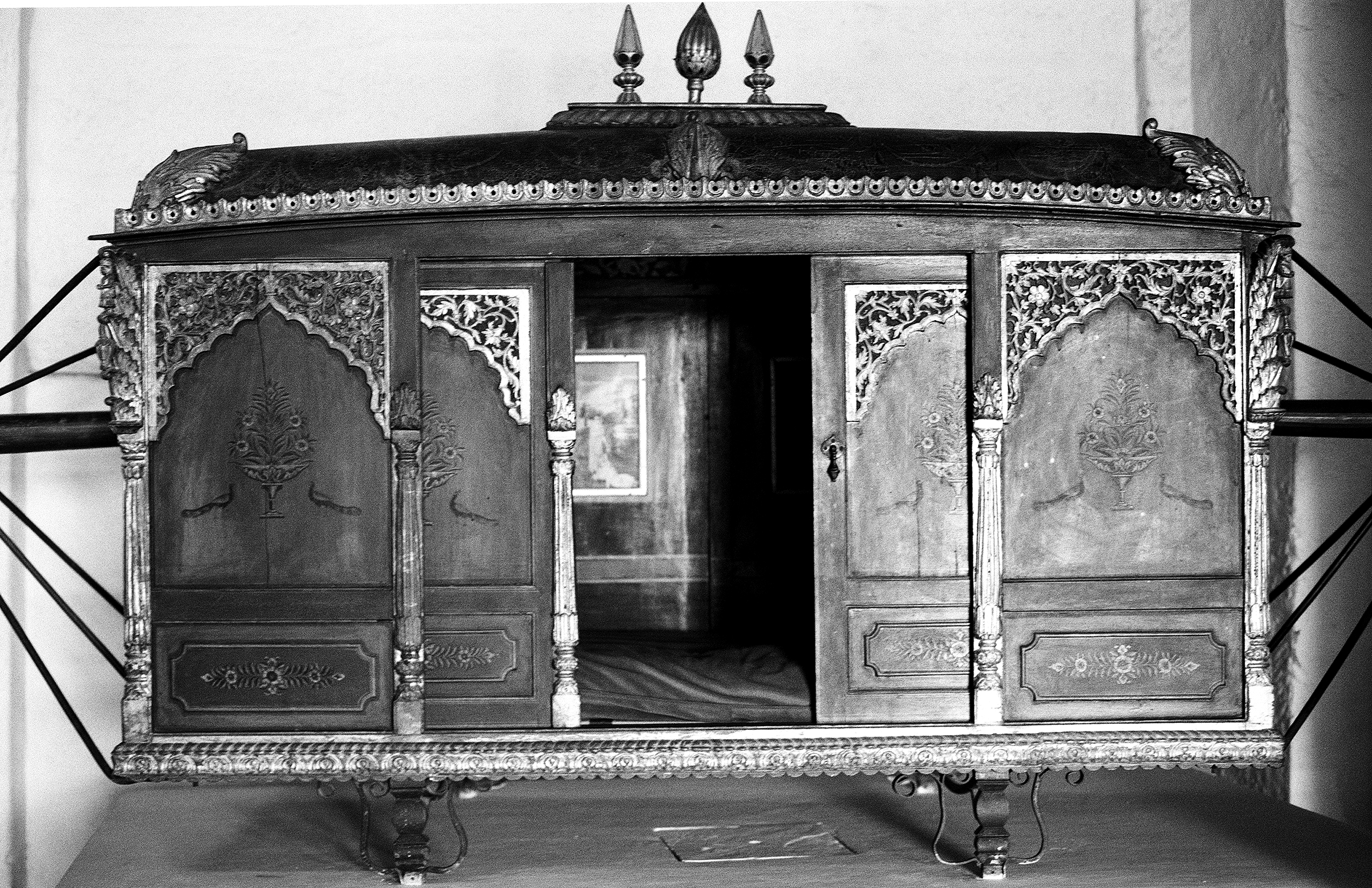 Ornate sedan chair in palace museum