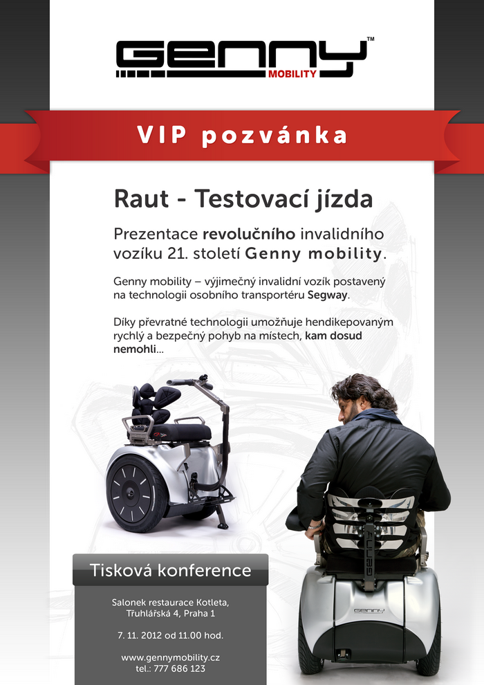 VIP pozvánka na tiskovou konferenci Genny Mobility