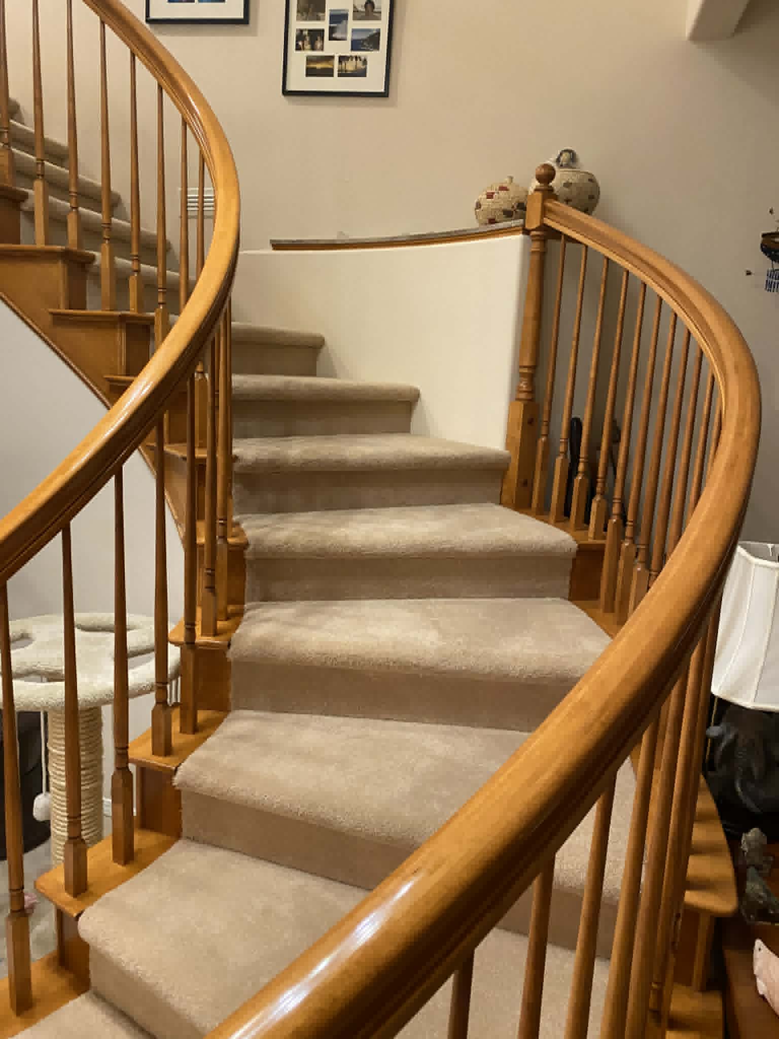 Stairs flooring installation by HP Carpets