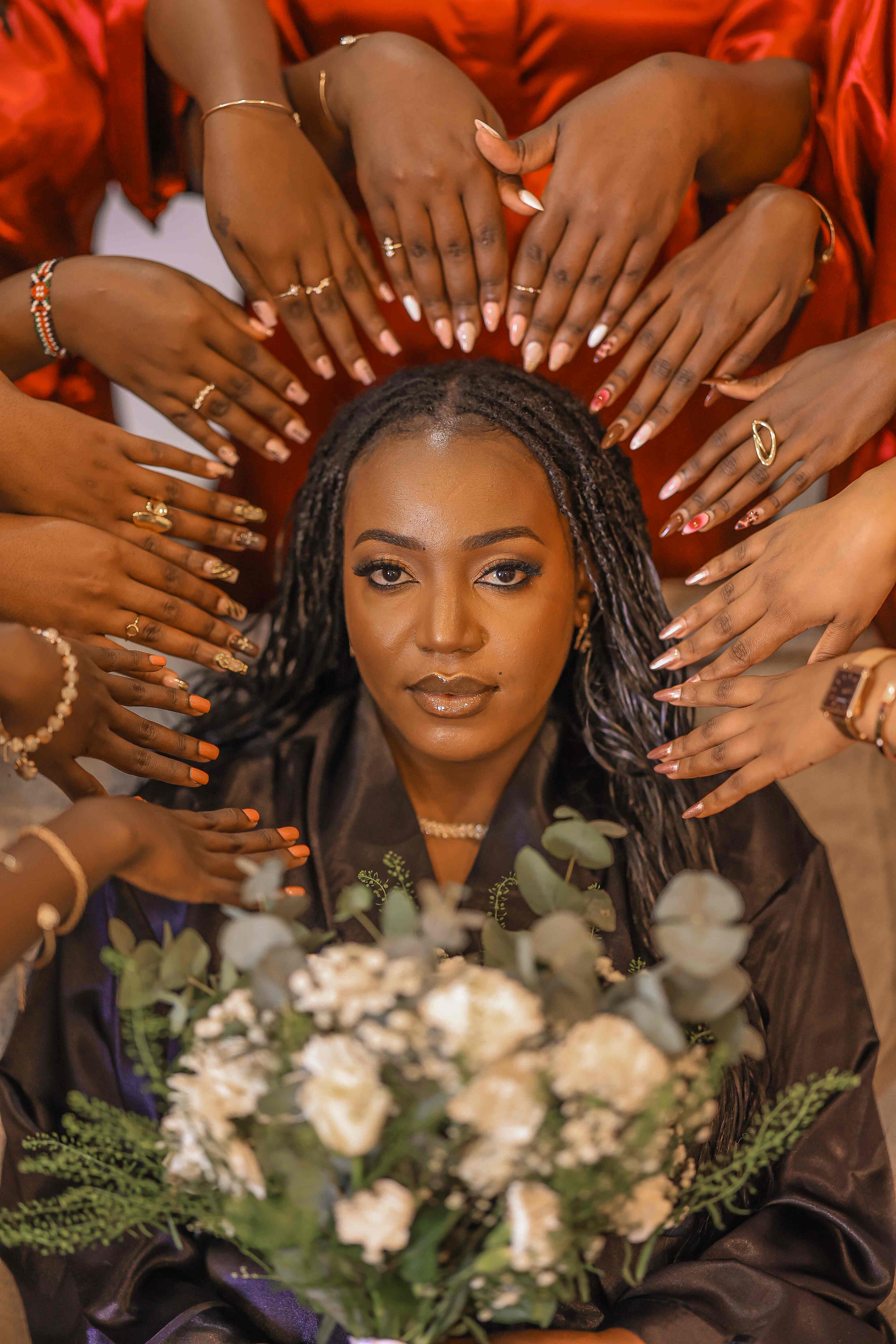 Bridal party celebration