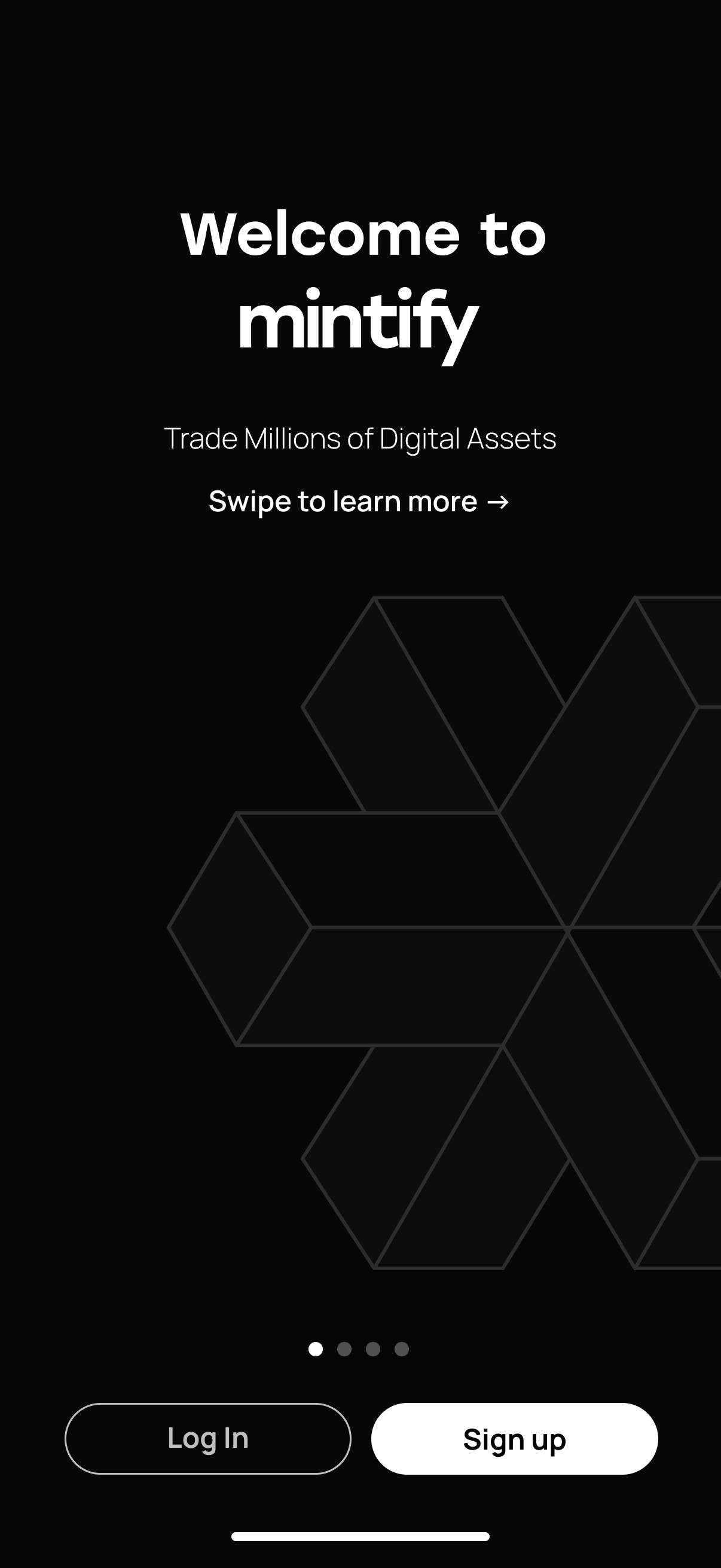 Welcome to Mintify onboarding screen