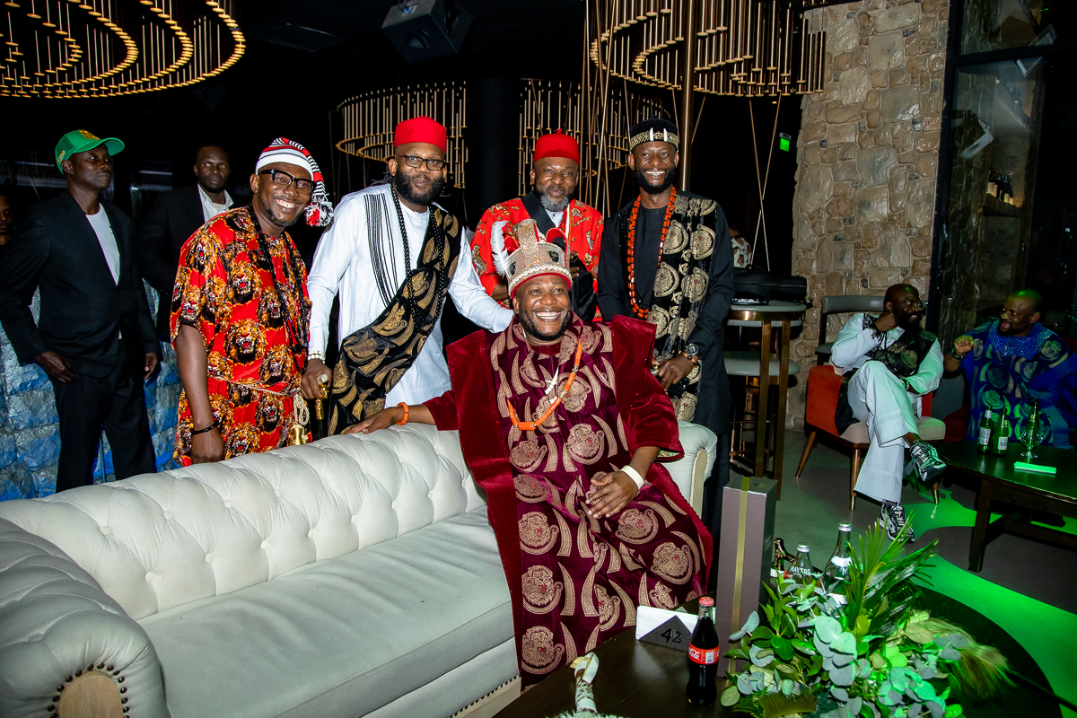 Group photo with celebration attire