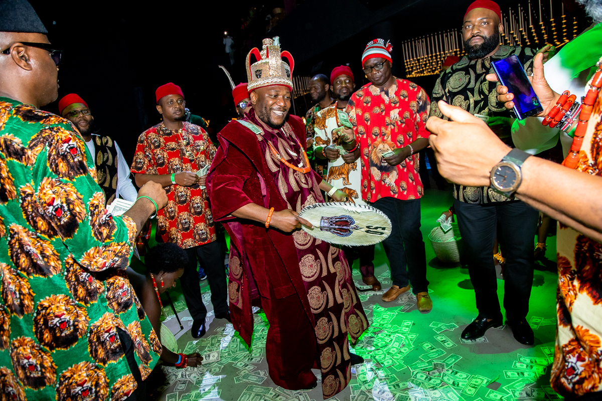 Sam walking with cultural elements