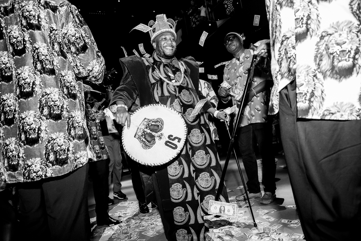 Celebration moment black and white