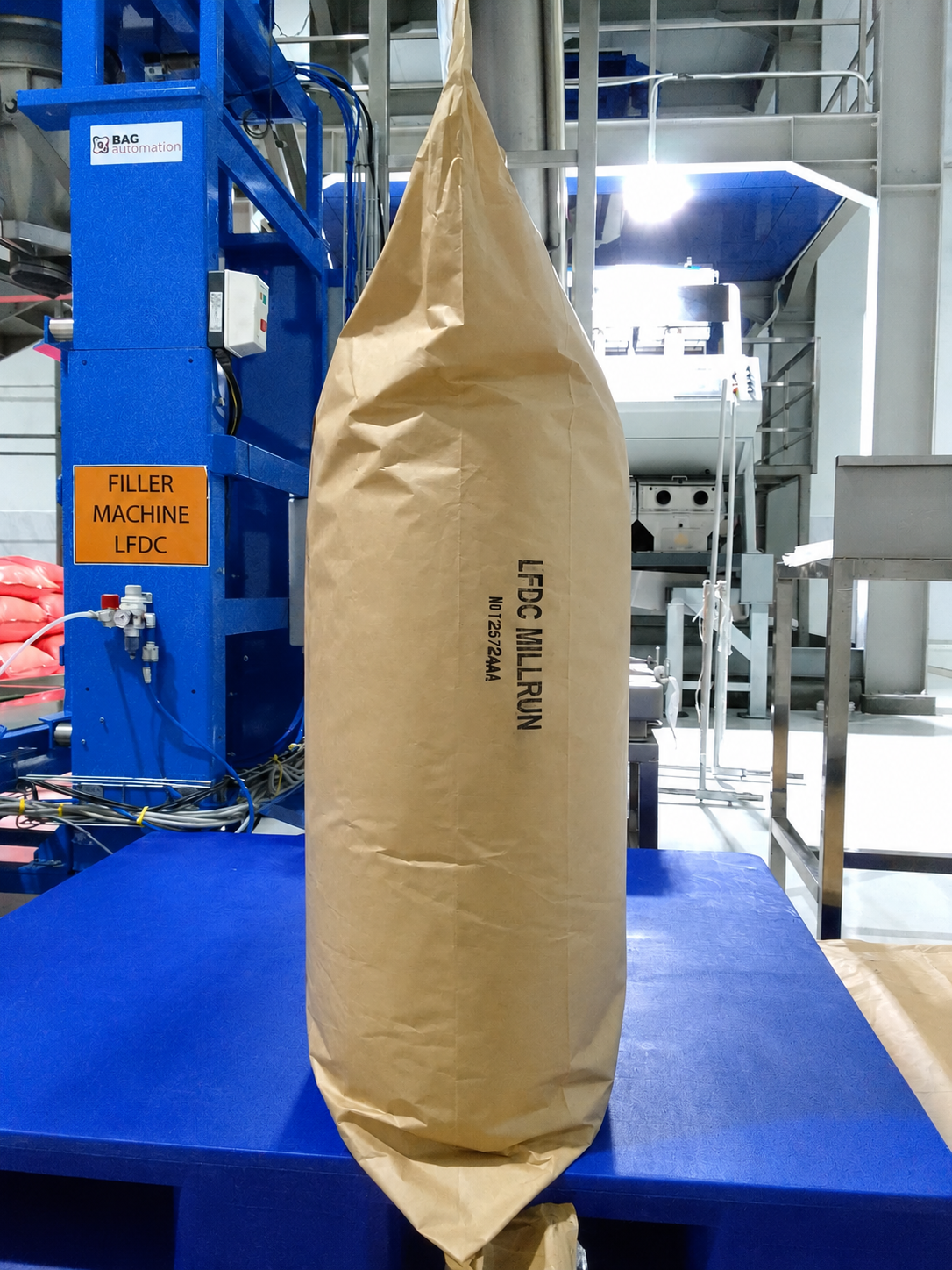 Desiccated coconut packaging - side view