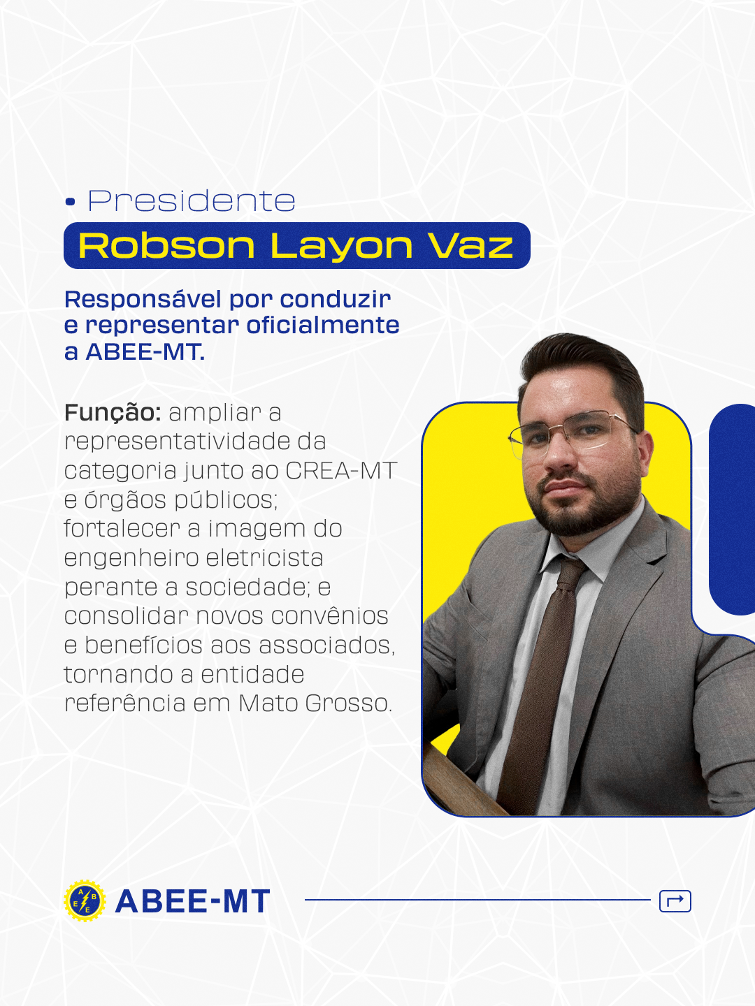 Publicação 5 do Instagram da ABEE-MT