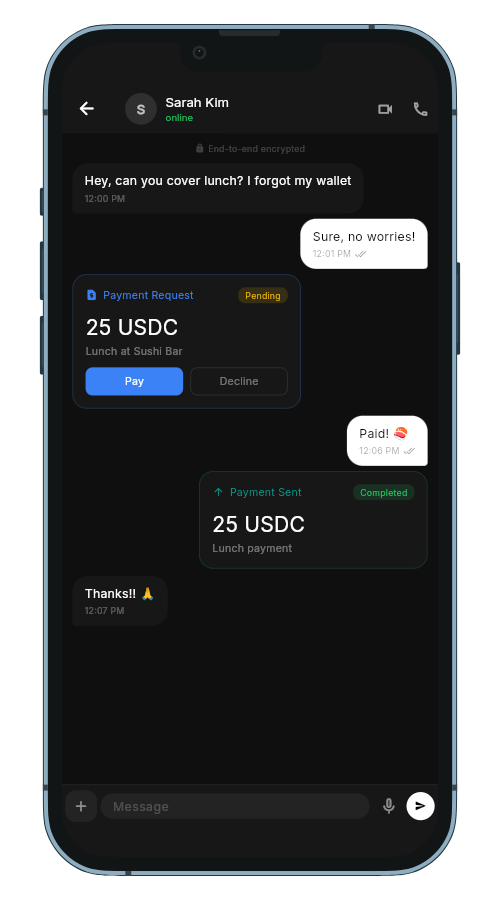 In-chat payment
