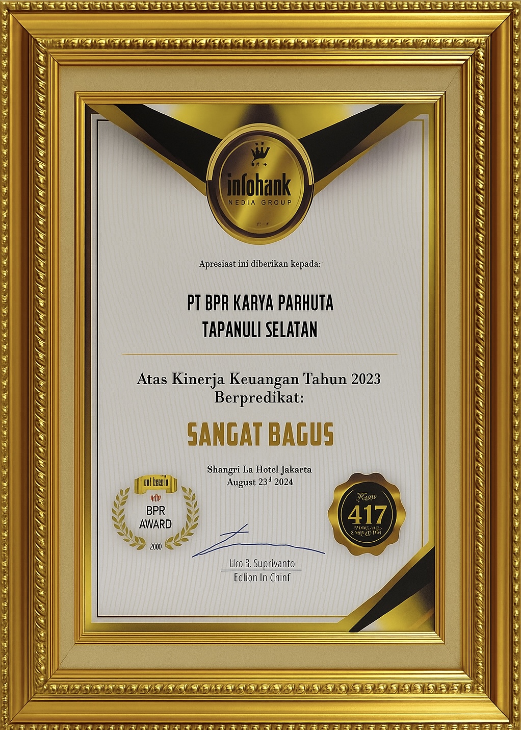 Kinerja Keuangan Sangat Bagus 2023