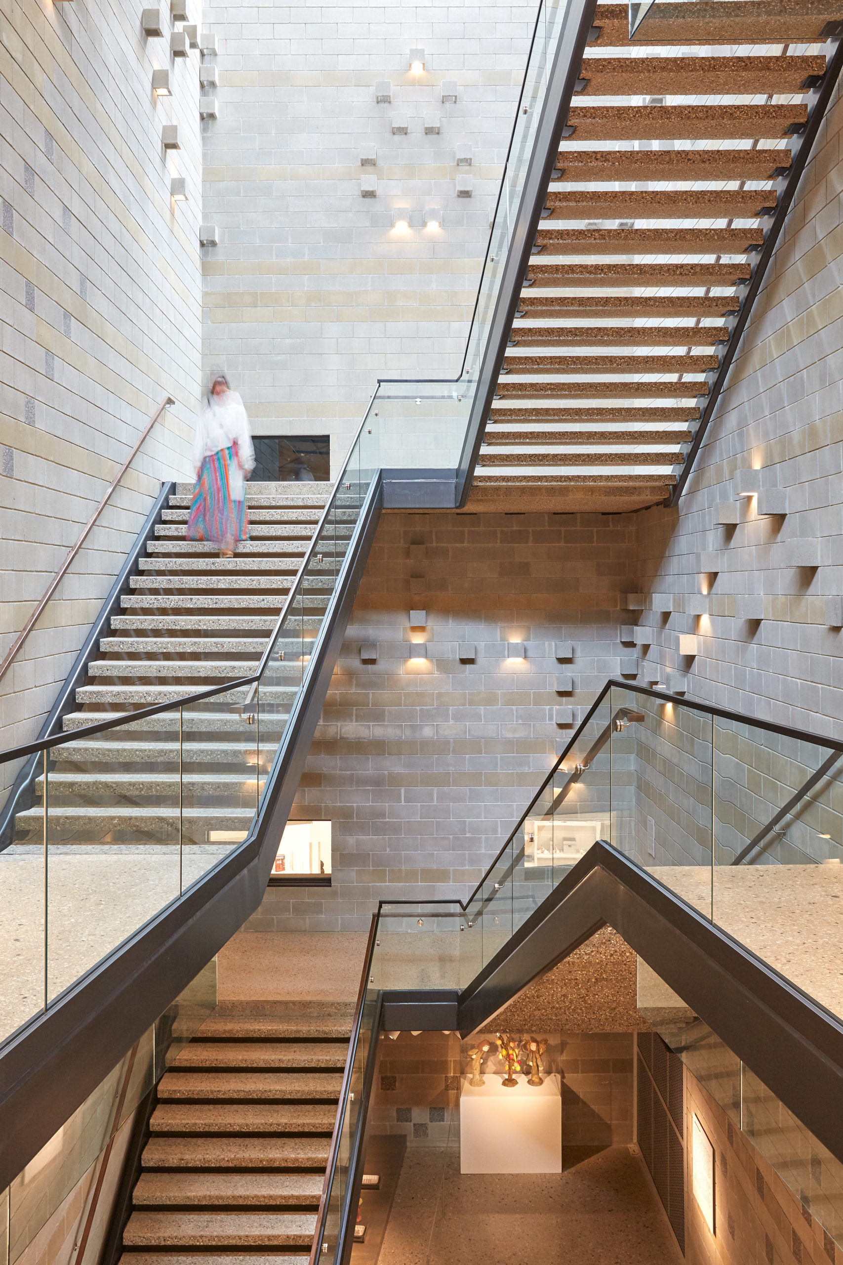Kohler Art Preserve (JMKAC) — Structural Glass Museum Stairwell