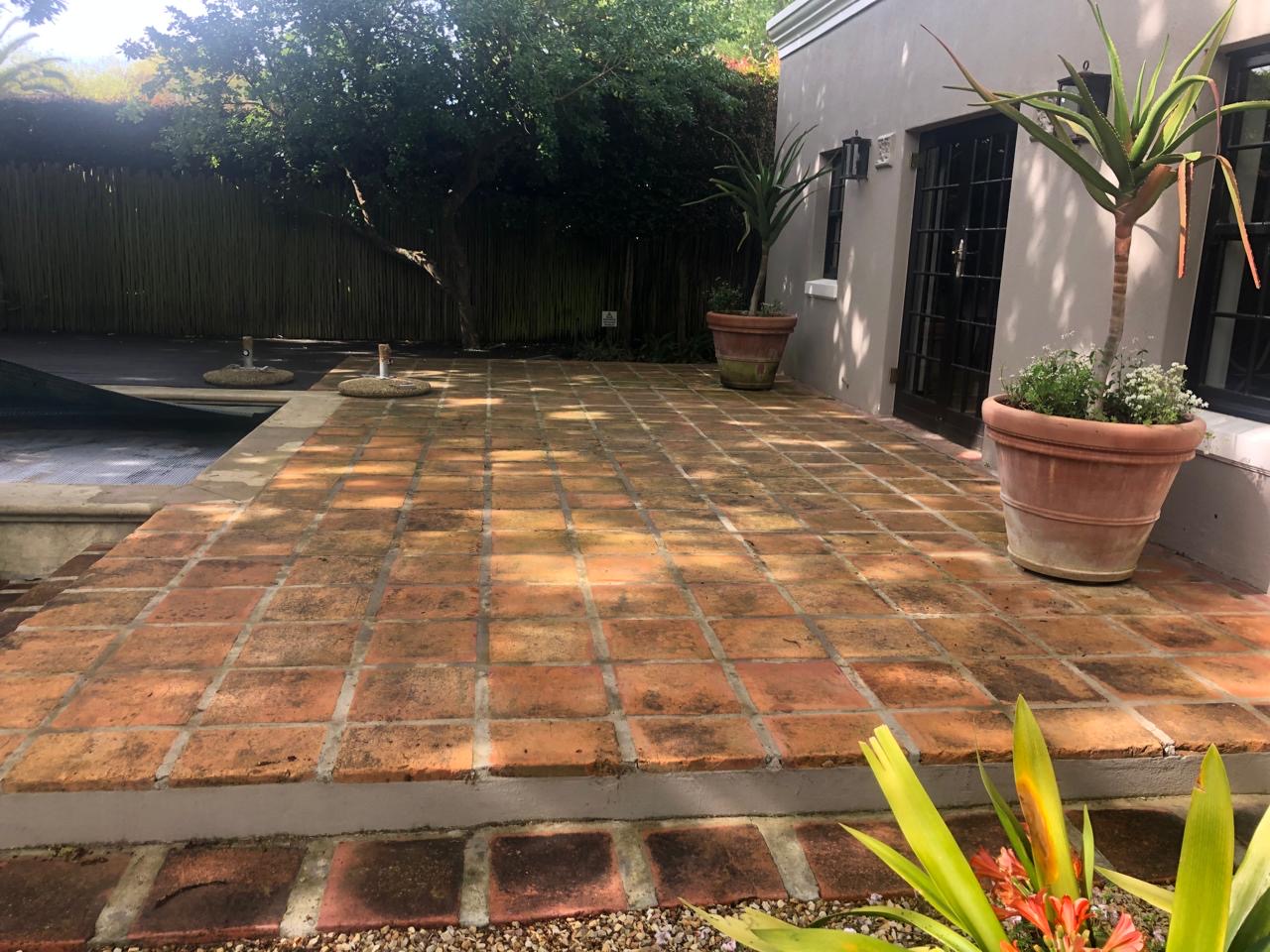 Pool Patio Tiles before