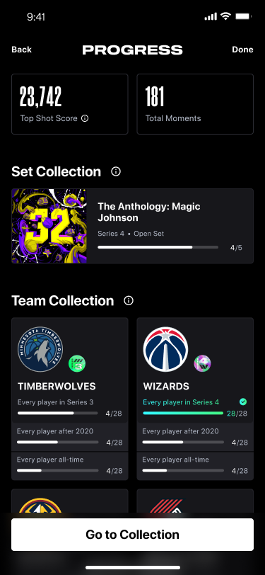 Collection Progress