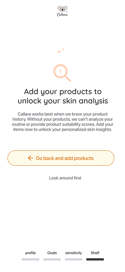 Add products to unlock analysis