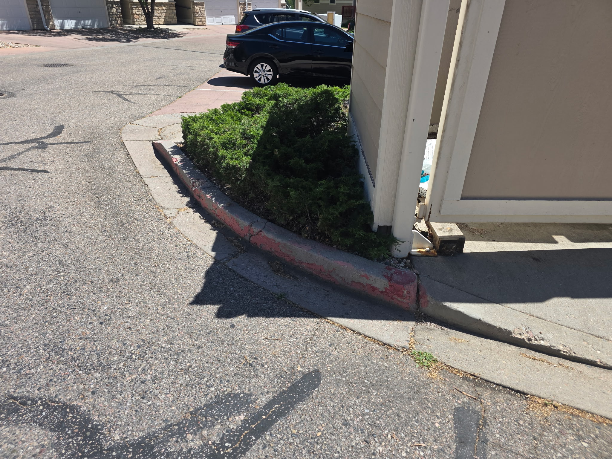 Curb Painting - Before