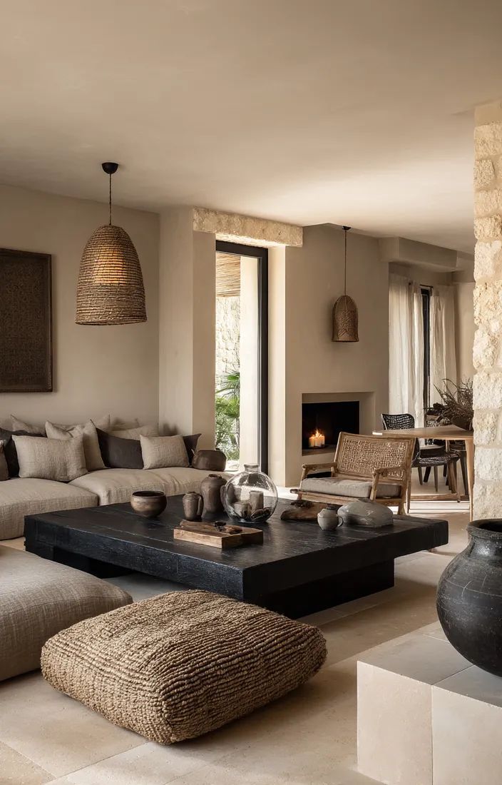 Living rustico contemporaneo