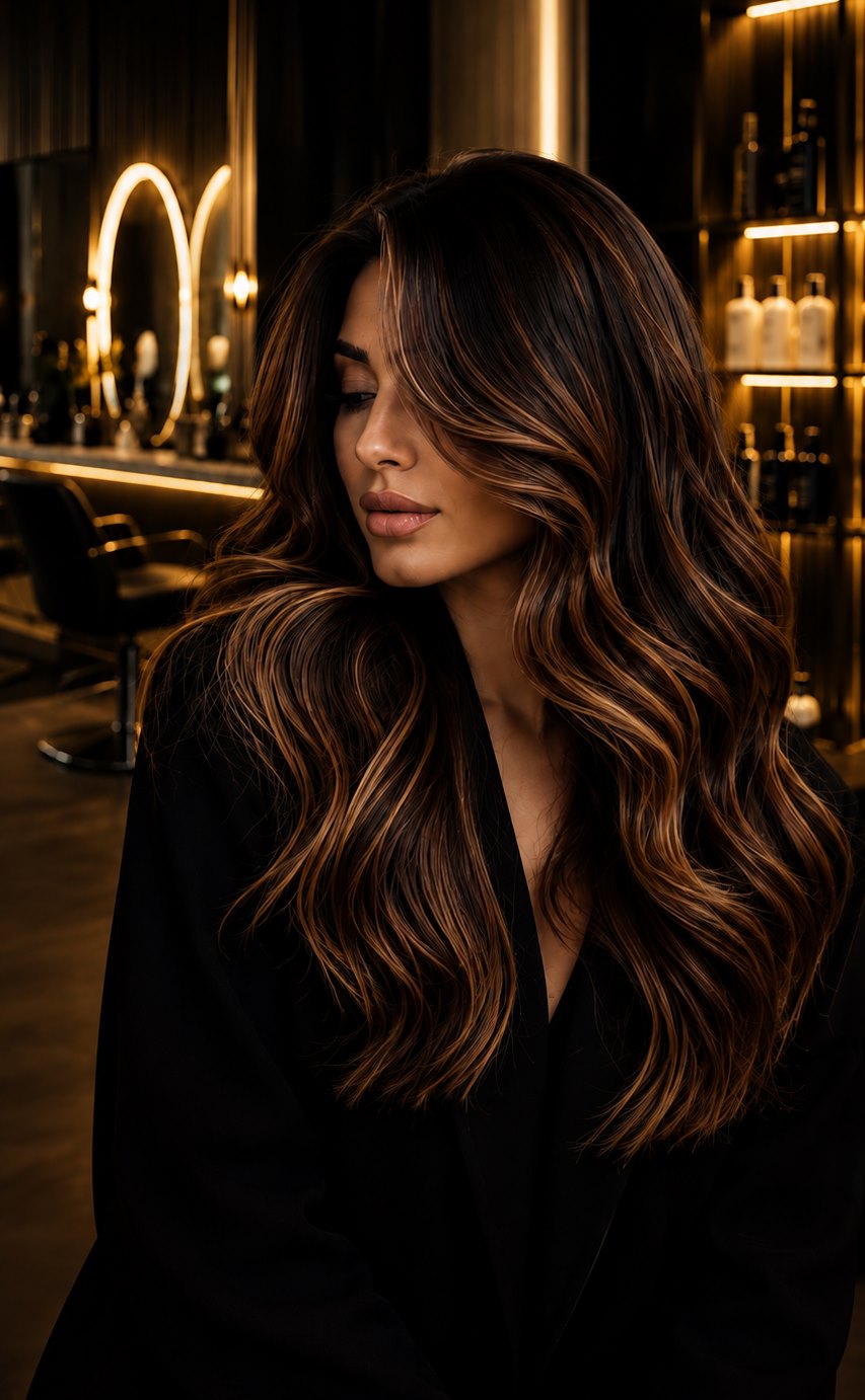 Youky Color Bit Salon luxury interior in Salmiya, Kuwait