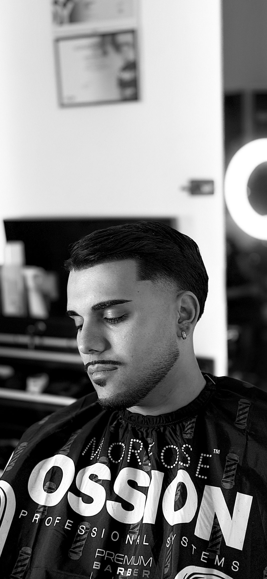 Corte fade clásico - resultado final