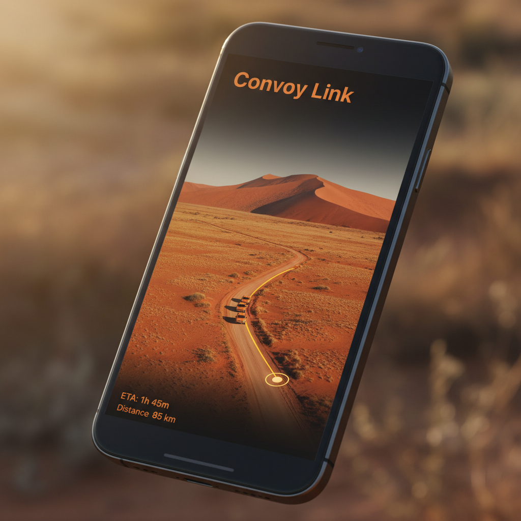 Track your convoy through the dunes