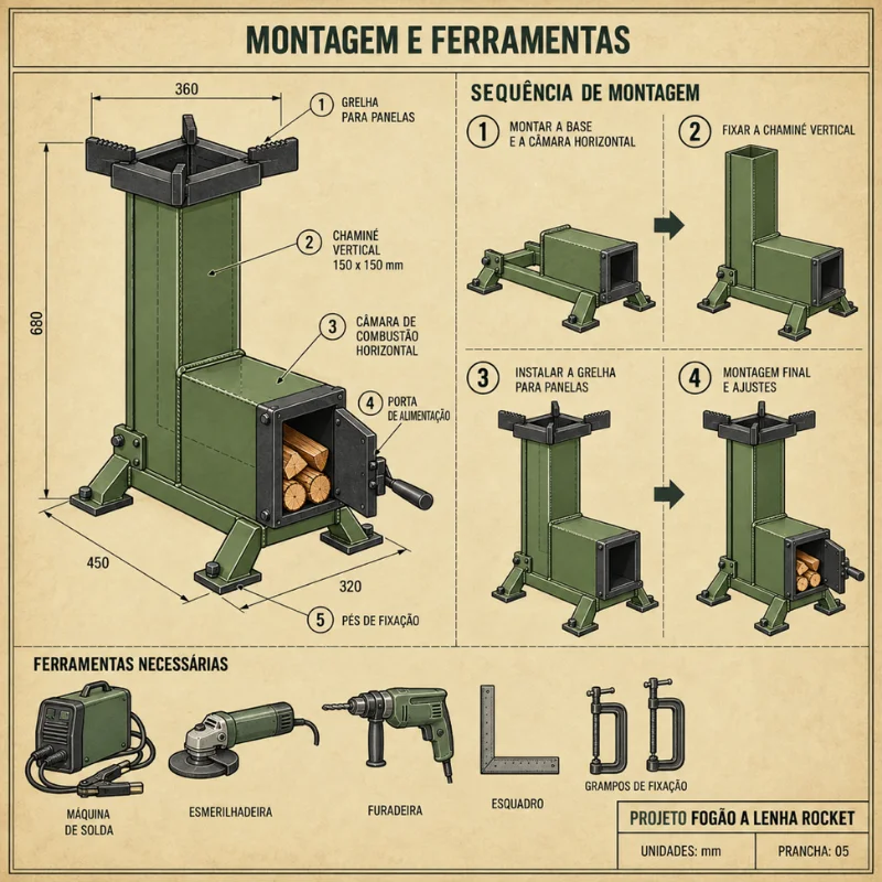 Montagem e Ferramentas