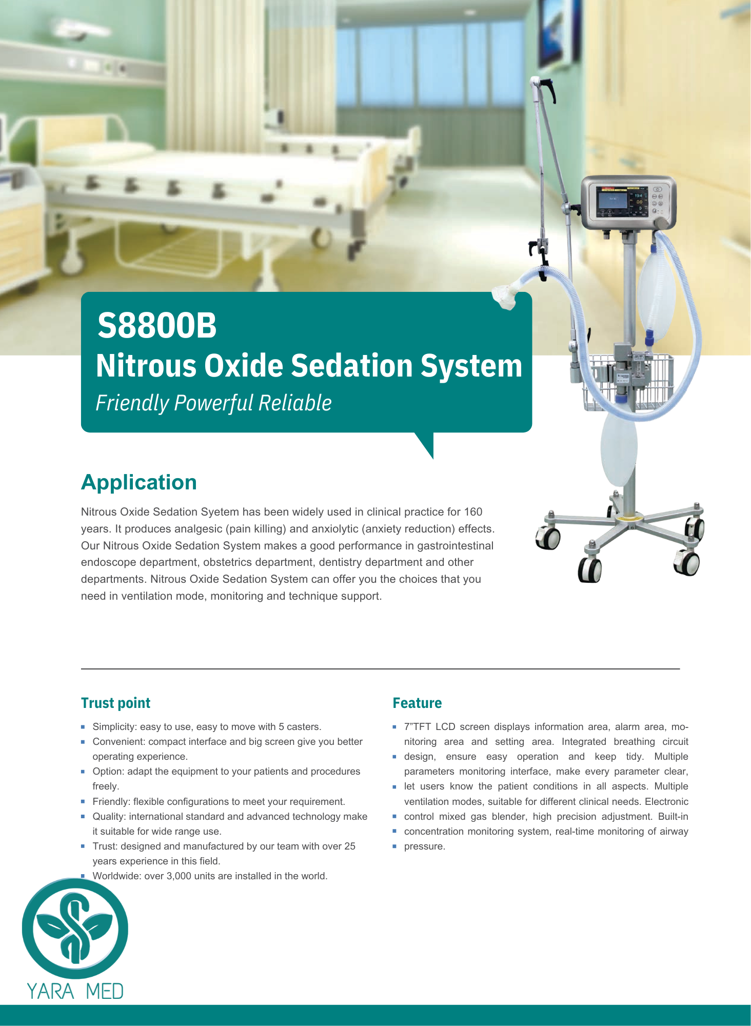 S8800B Nitrous Oxide Sedation System main view