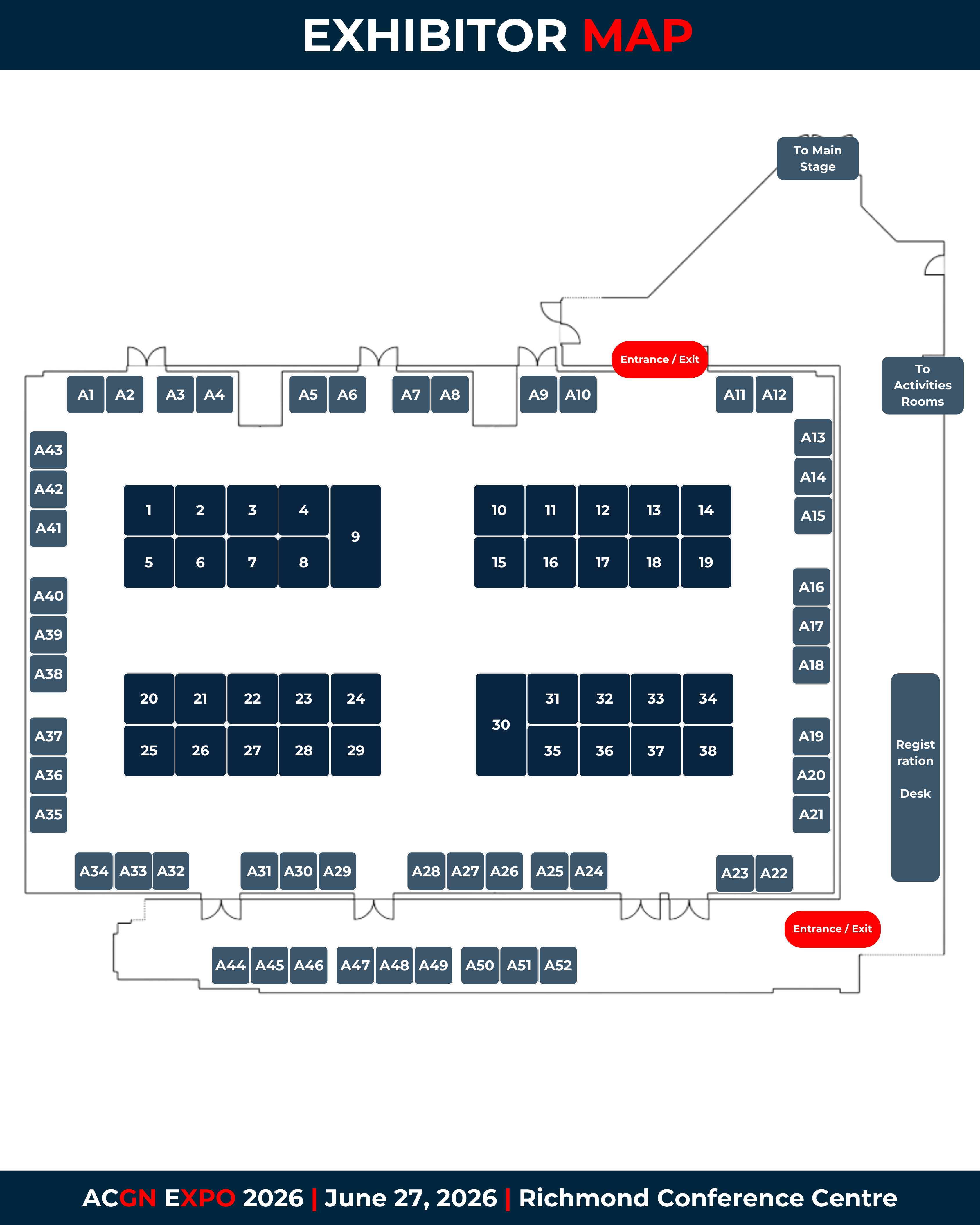 ACGN EXPO 2026 Exhibitor Map