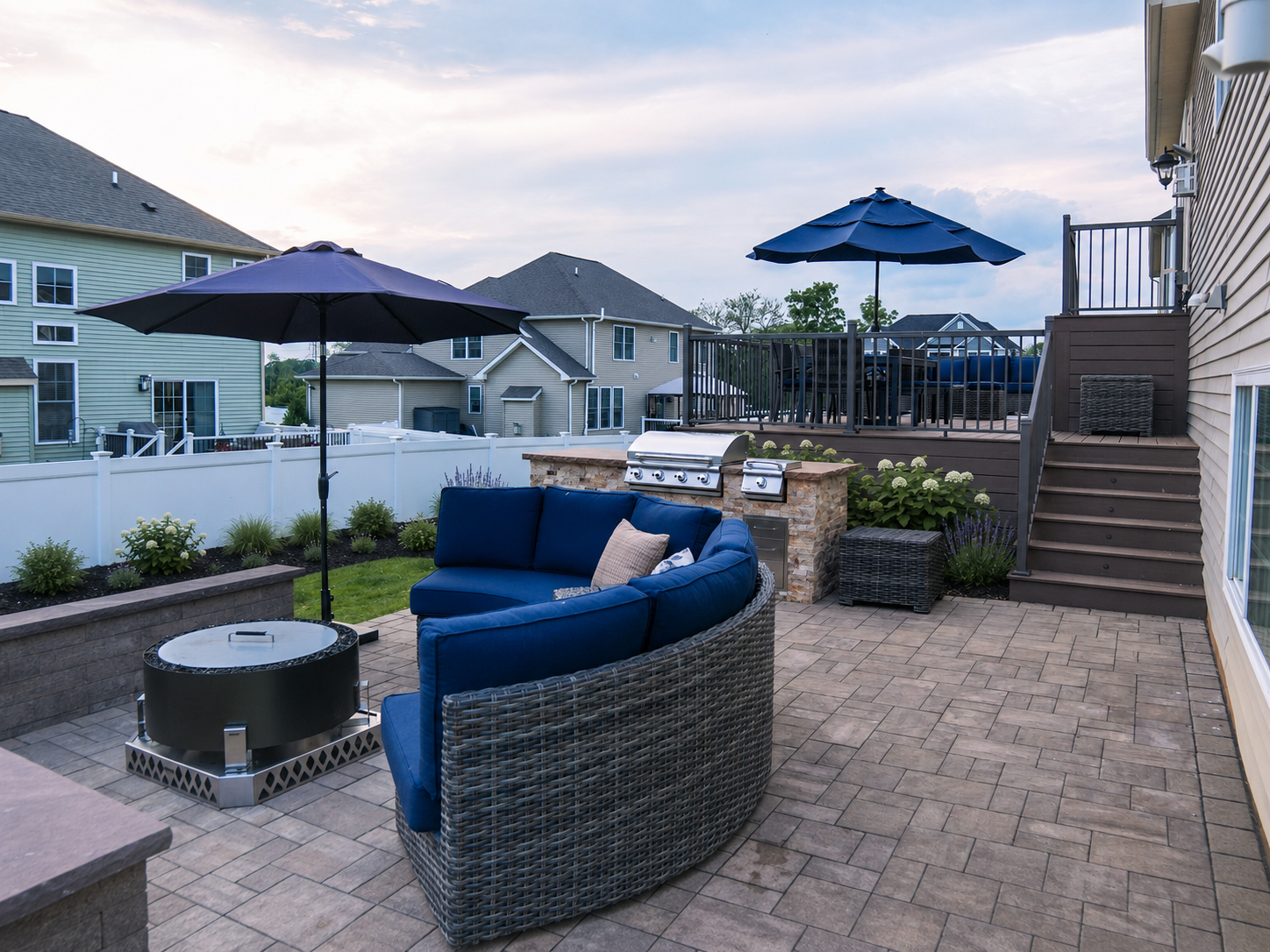 Backyard Deck, Patio & Outdoor Kitchen Retreat - Image 3