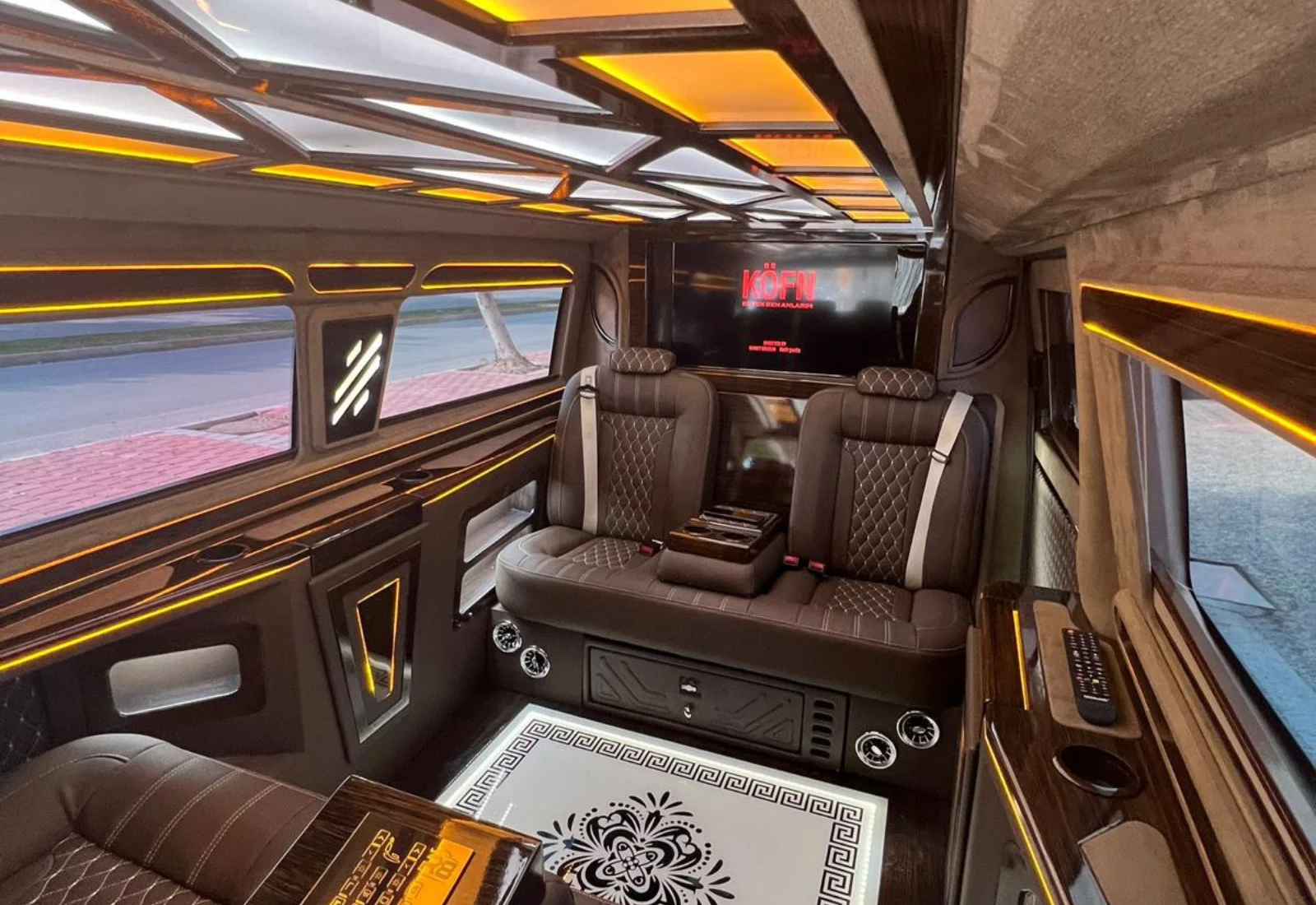 Cream leather interior