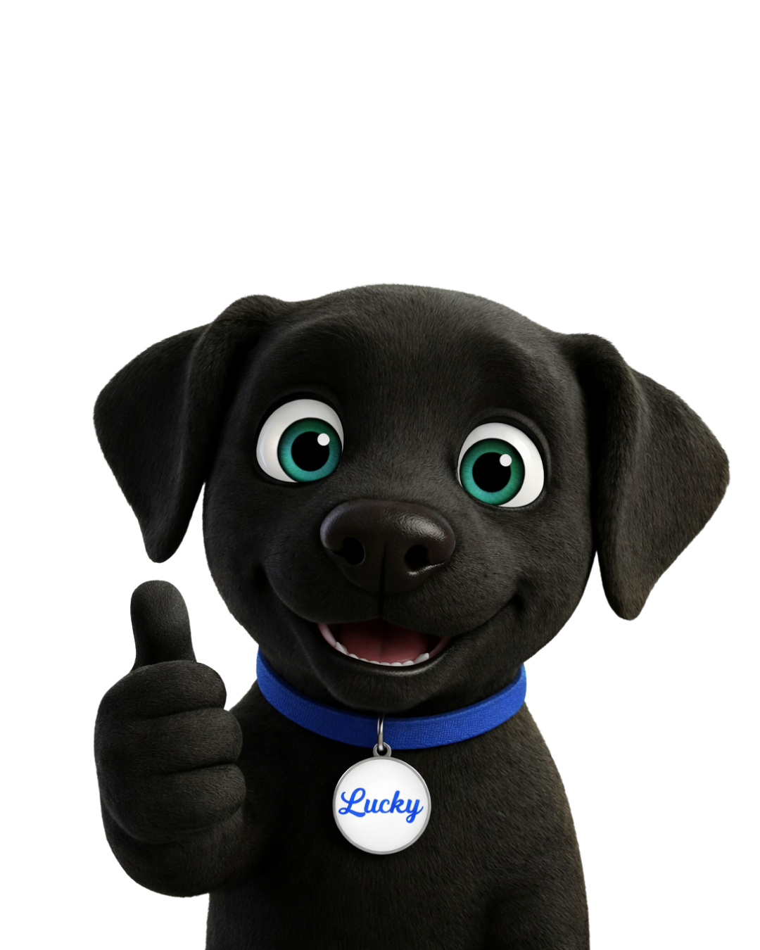 Lucky the dog mascot