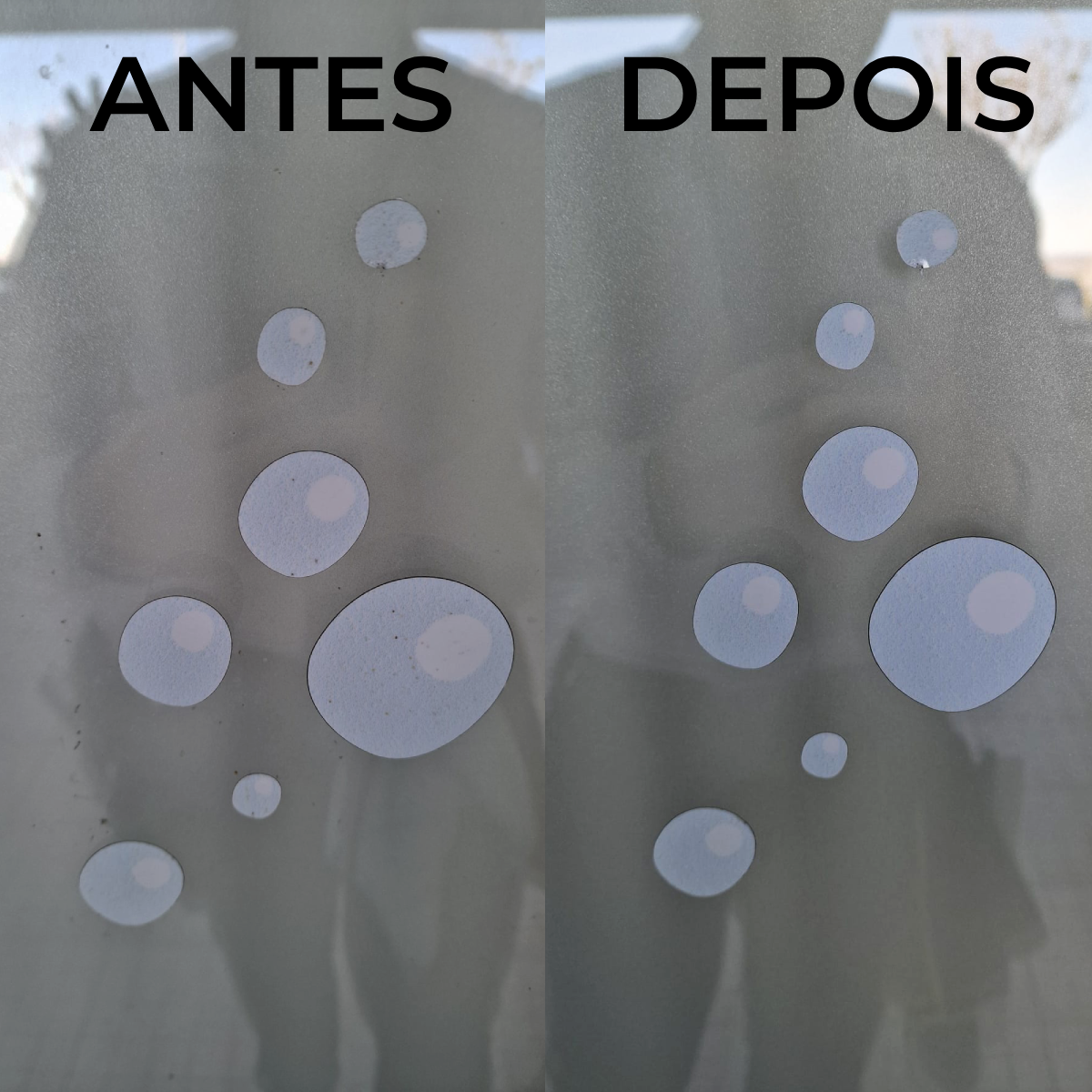 Transformacao de vidro com padrao
