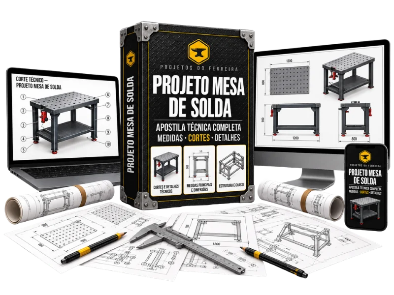 Mockup Projeto Mesa de Solda