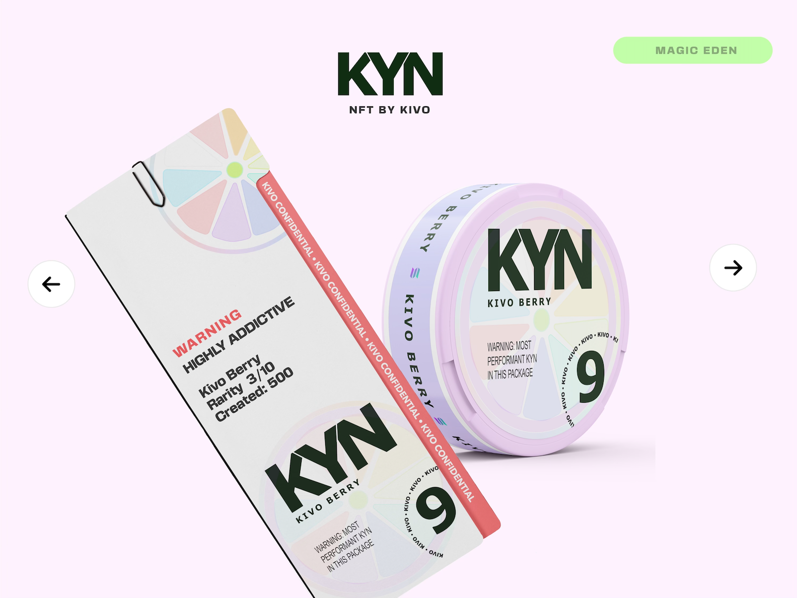 KYN NFT Product Branding