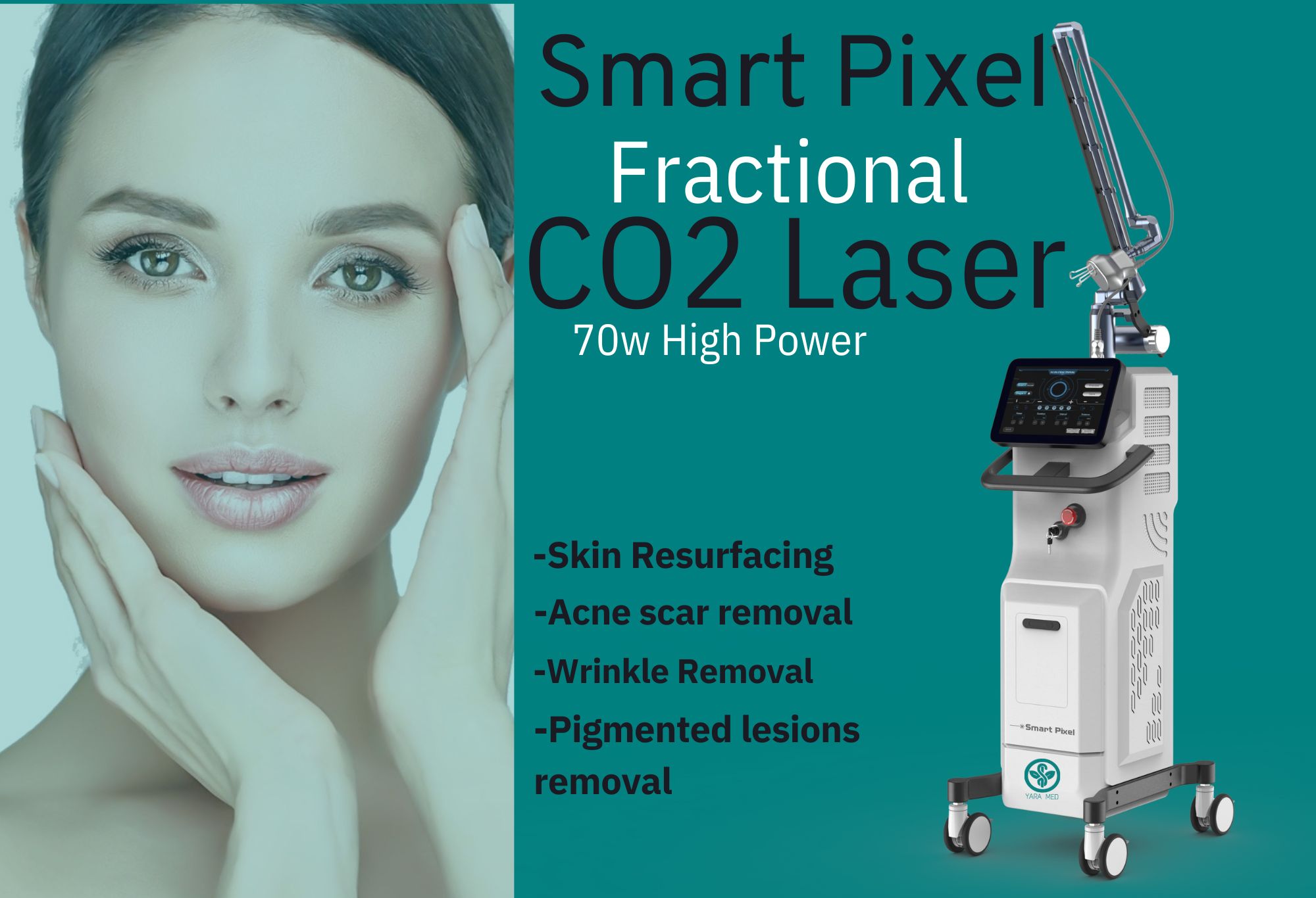 Smart Pixel Fractional CO2 Laser Machine - Main View