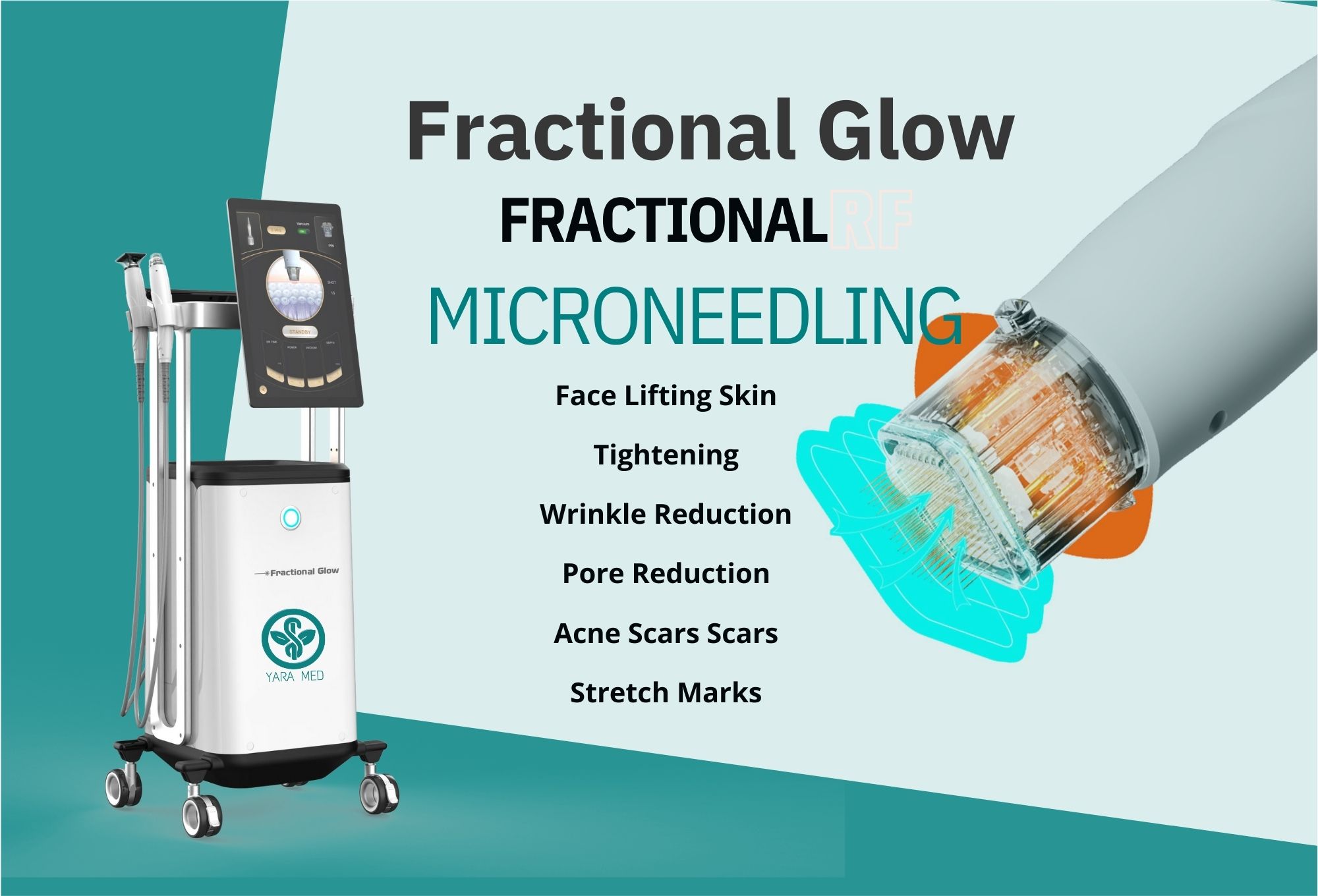 FRACTIONAL GLOW Microneedling Machine - Main View