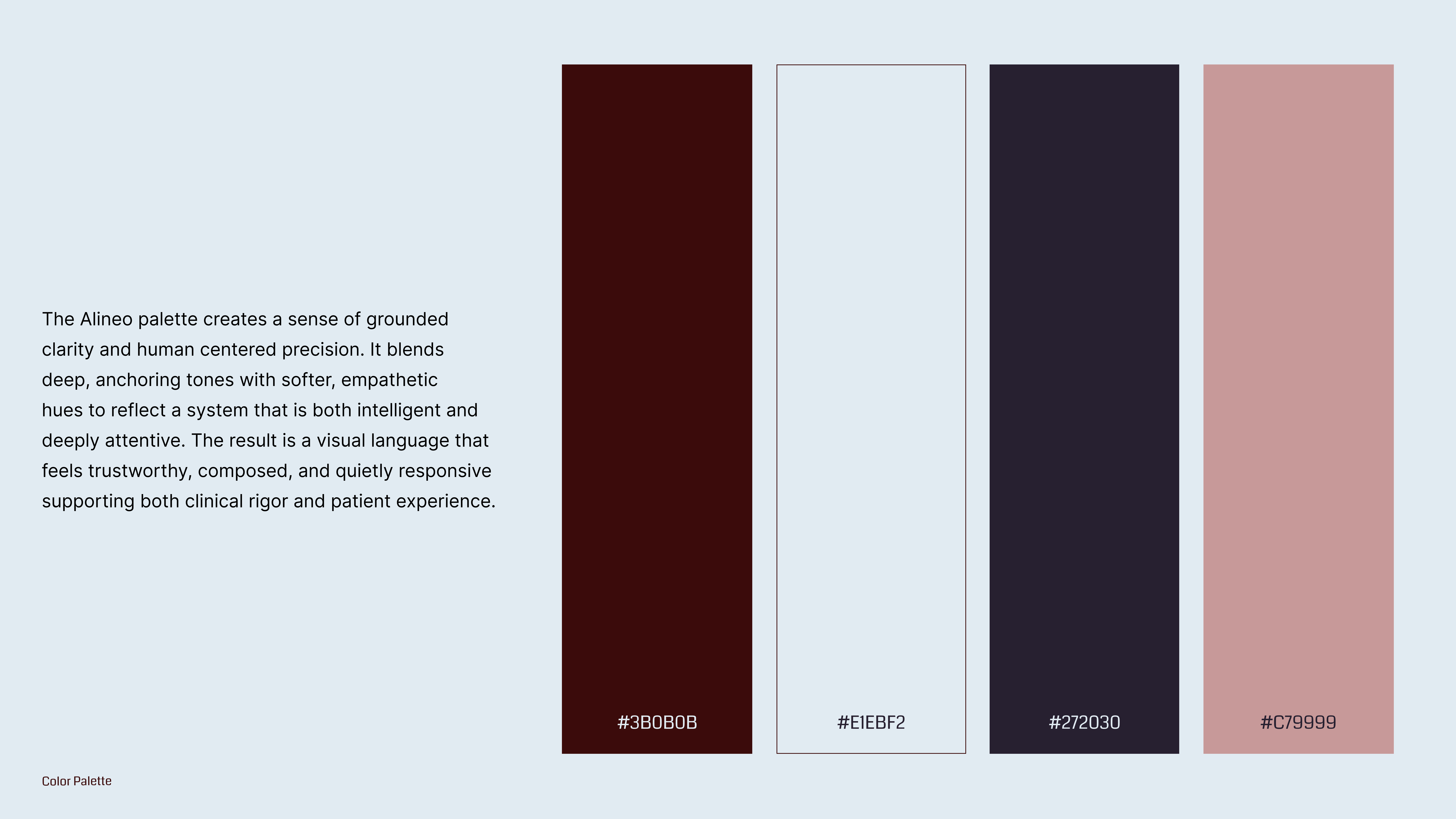 Alineo color palette