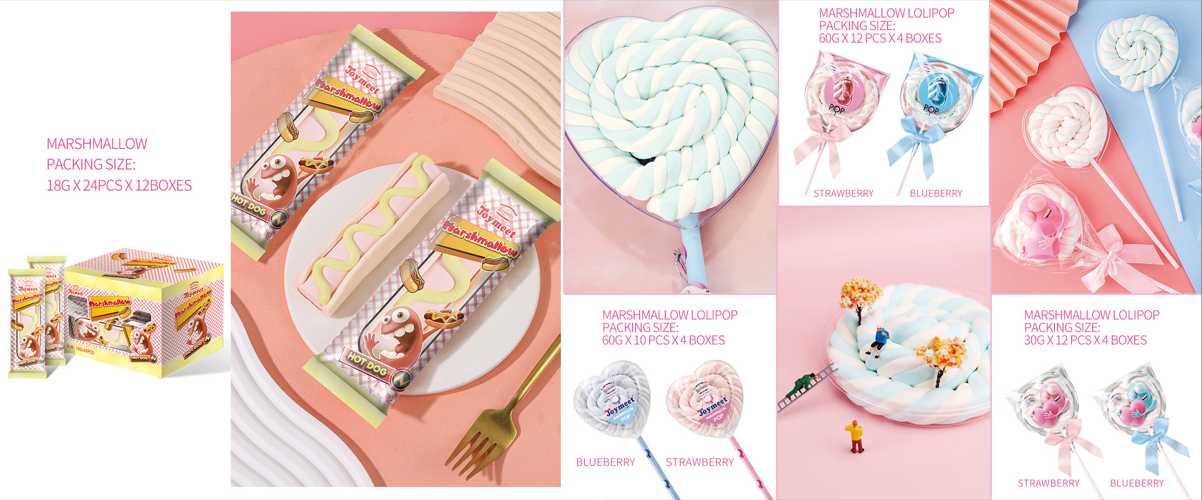 Marshmallow Lollipop & Hot Dog Marshmallow Products
