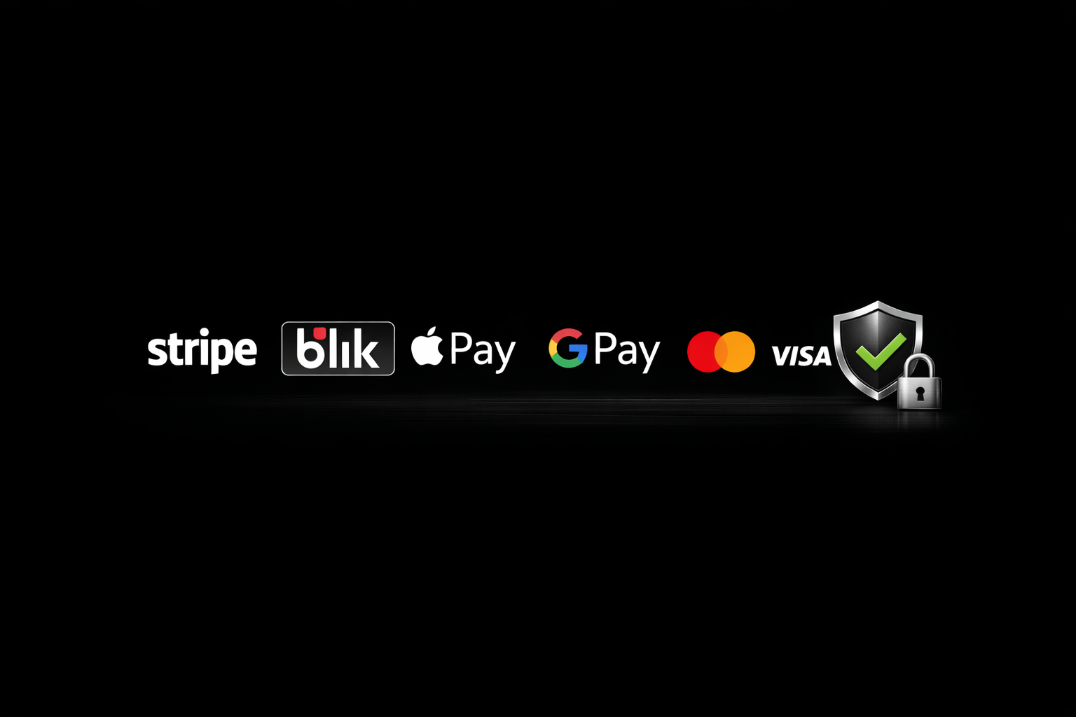 Obsługiwane metody płatności: Stripe, BLIK, Apple Pay, Google Pay, Mastercard i Visa