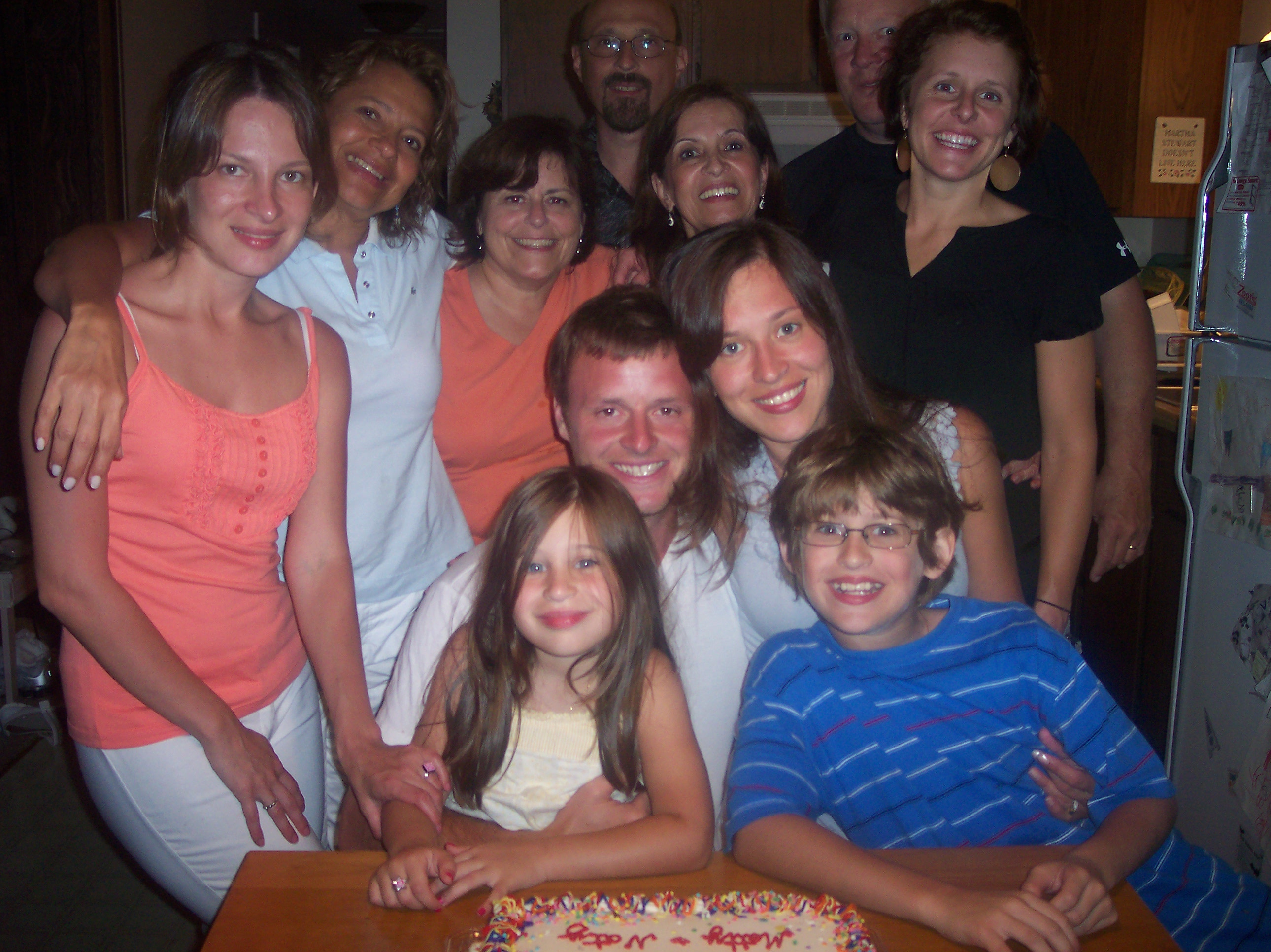 Large family birthday celebration