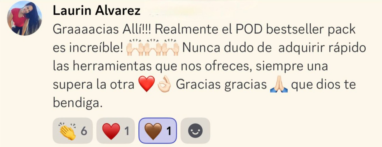 Testimonio de Laurin Alvarez - pack increible