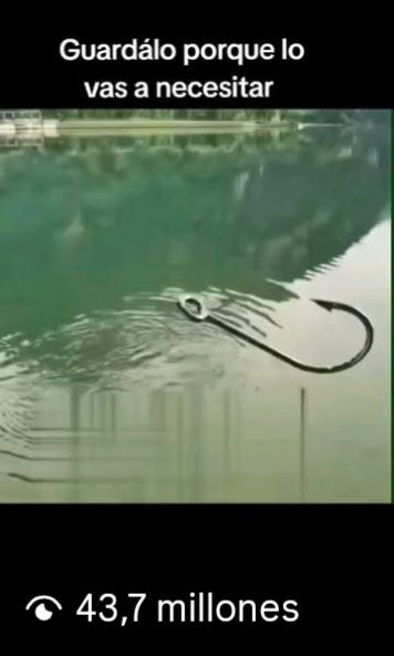 Reel viral: anzuelo gigante en el río — guardálo porque lo vas a necesitar